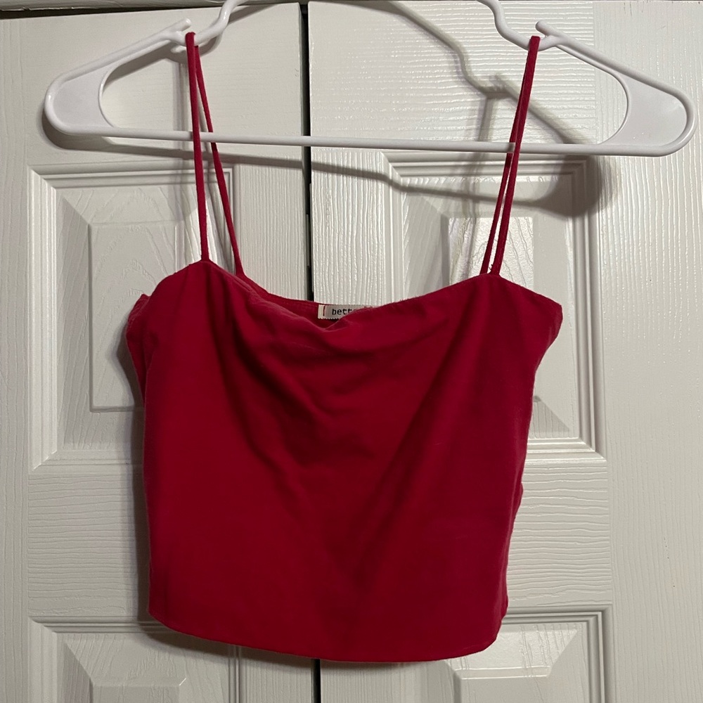 red tank top